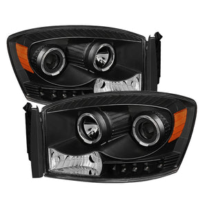 9028328 Xtune fits Dodge 06-08 Ram 1500 / Ram 2500/3500 06-09 Halo Projector H