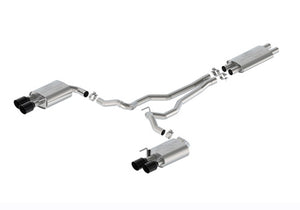Ford Racing fits 2024 Mustang 5.0L Touring Non-Active Cat-Back Exhaust w/GT Valance - Black Tip