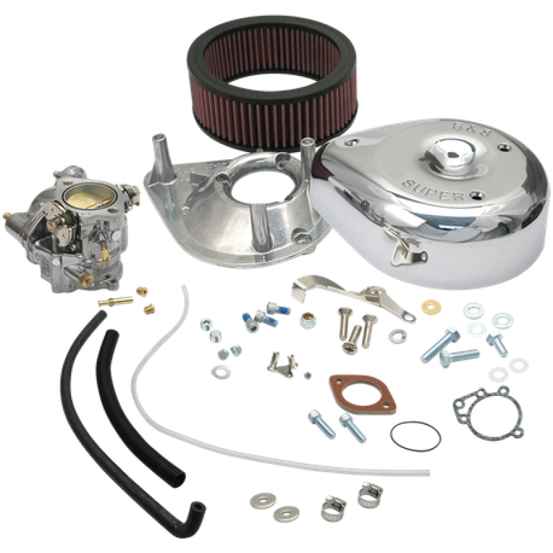 S&S 11-0412 Cycle 36-84 BT Models Super E Partial Carburetor Kit w/o Manifold &
