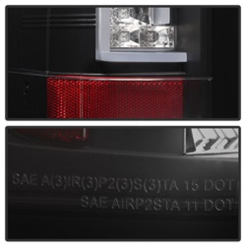Spyder 5081766 fits Chevy 07-13 Silverado Version 2 LED Tail Lights - Black ALT
