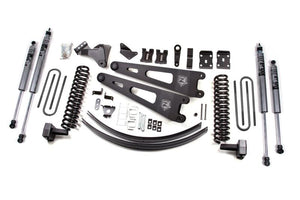 Zone Offroad ZONF31F 11-14 fits Ford F250/F350 Super Duty 4WD Diesel 6In Lift Kit w/ Radius Arms