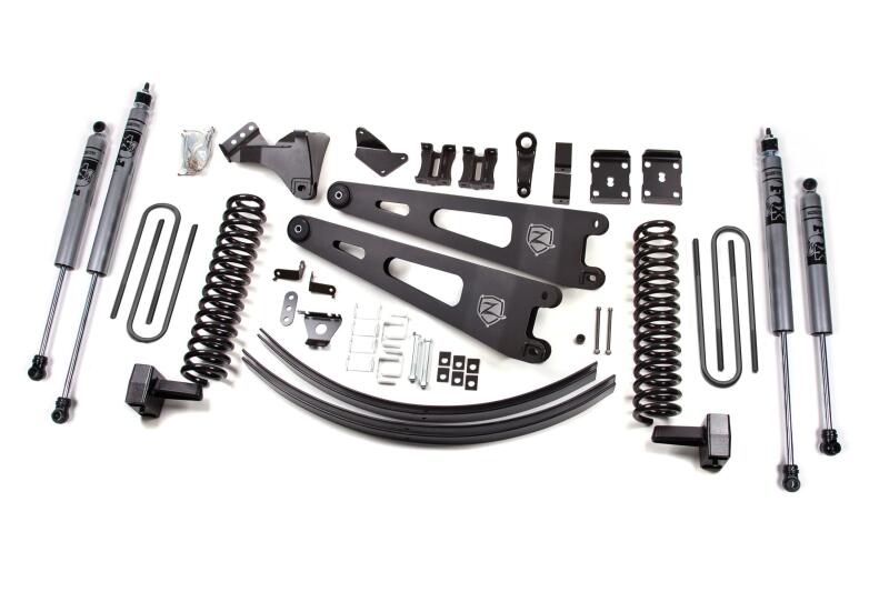 Zone Offroad ZONF31F 11-14 fits Ford F250/F350 Super Duty 4WD Diesel 6In Lift Kit w/ Radius Arms