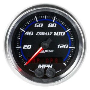 AutoMeter 6280 Autometer Cobalt 3-3/8in 0-140MPH In-Dash Electronic GPS Programmable Speedometer