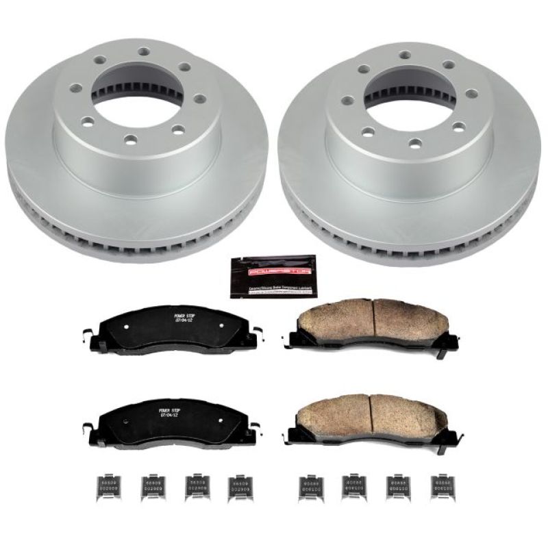 Power Stop CRK5411 11-18 fits Ram 3500 Front Z17 Coated Brake Kit
