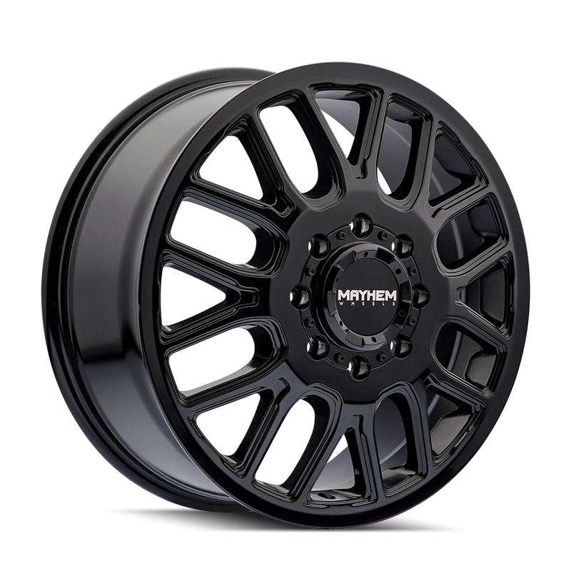 Mayhem 8107D-2879BF115 8107D Cogent Dually 20x8.25 / 8x210 BP/ 115mm Offset / 154.2mm Hub Gloss Black Wheel