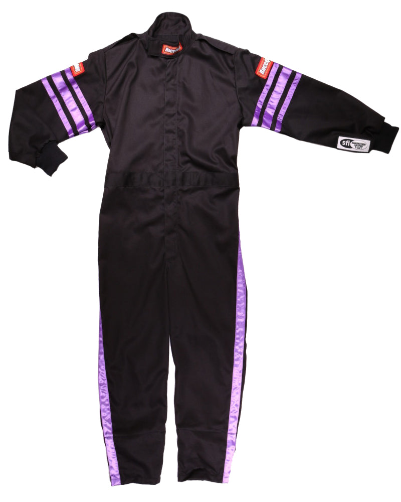 Racequip 1950593 Purple Trim SFI-1 JR. Suit - KMedium
