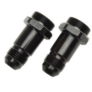 Russell 640213 Performance -8 AN Carb Adapter Fittings (2 pcs.) (Black)
