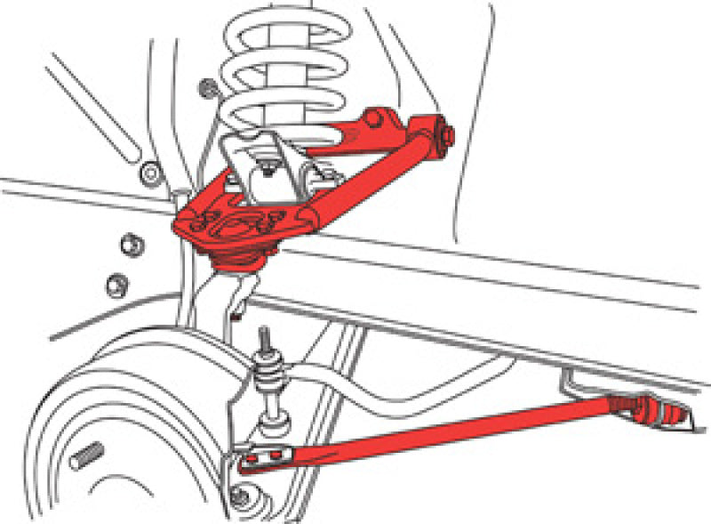 SPC Performance 94215 Steel Upper Adjustable Control Arm 64.5-66 fits Ford Mustang