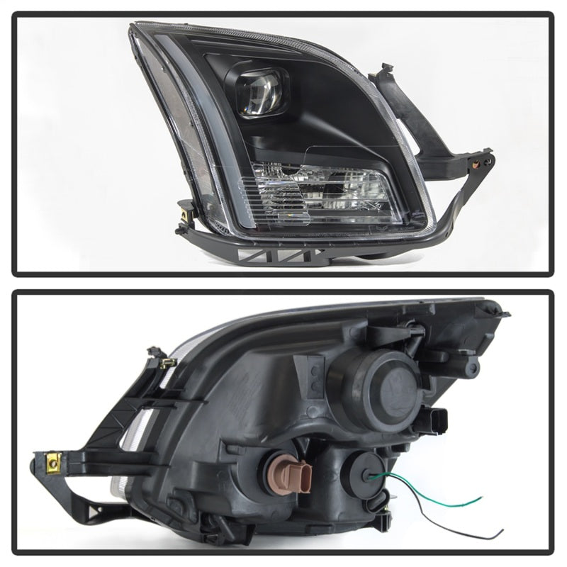 xTune 9042119 06-09 fits Ford Fusion Light Bar DRL Projector Headlights - Black
