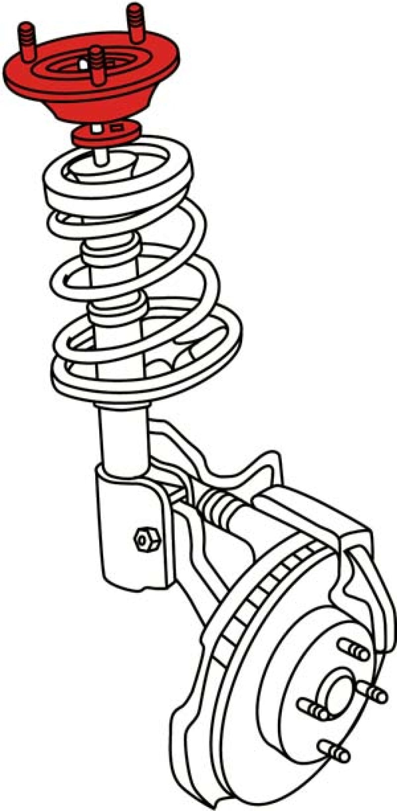 SPC Performance 81320 00-10 fits Ford Focus Front Adjustable Strut Mount