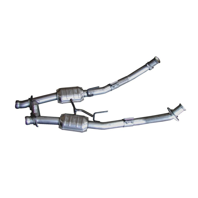 BBK  1563 Mustang 5.0 High Flow H Pipe With Catalytic Converters - 2-1/2