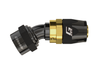 GReddy 12801600 AN16 STRAIGHT HOSE END BLACK/GOLD ANODIZED