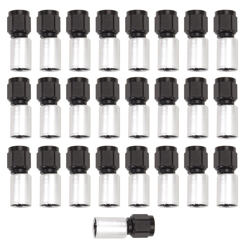 Russell 610528 Performance -8 AN Proclassic Crimp Straight End (O.D. 0.700) (Qty. 25)