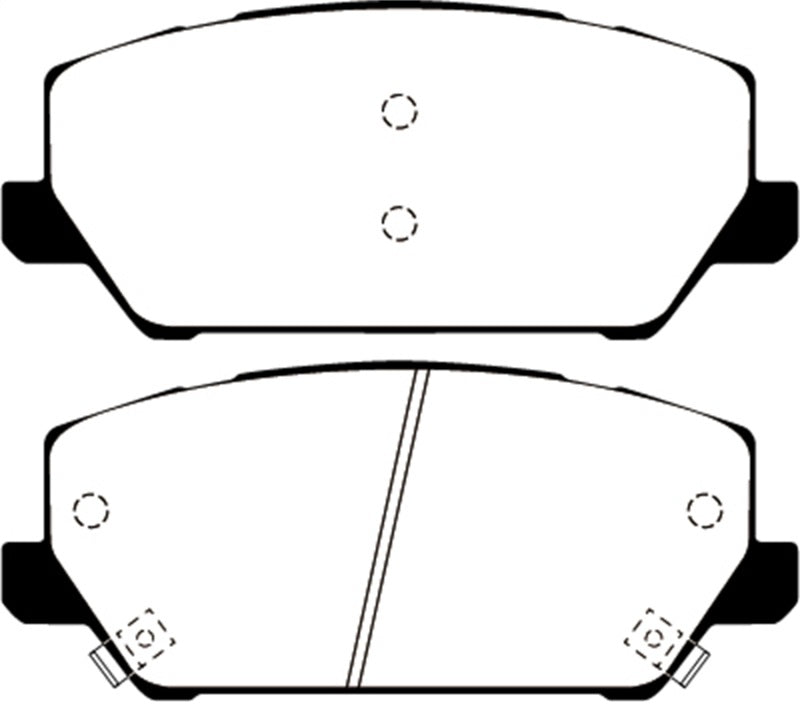 EBC DP22343 2019+ fits Hyundai Veloster (2nd Gen) 2.0L Turbo N Greenstuff Front Brake Pads