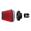 BLOX Racing BXIM-00311-RD Performance Filter Kit w/ 3.5inch Velocity Stack Red Filter and 3.5inch Silicone Hose