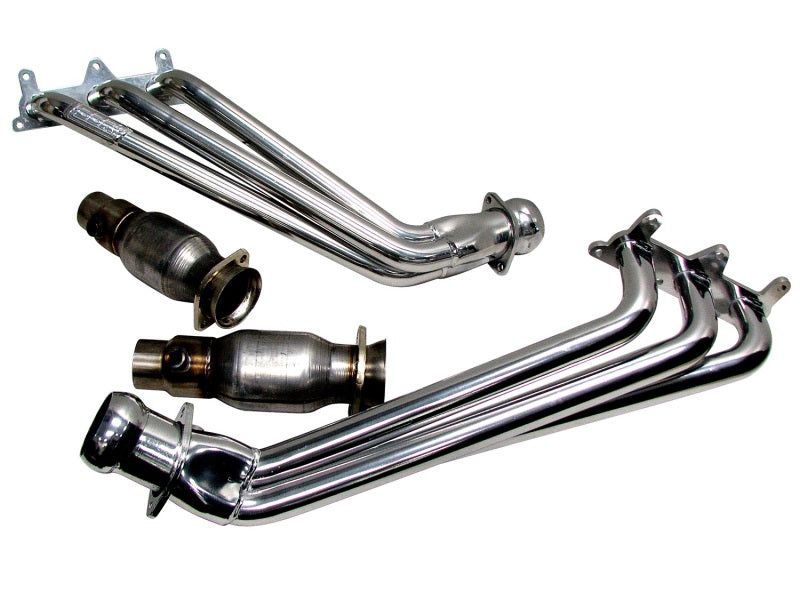 BBK  4041 Camaro V6 Long Tube Exhaust Headers With Converters - 1-5/8 Chrome