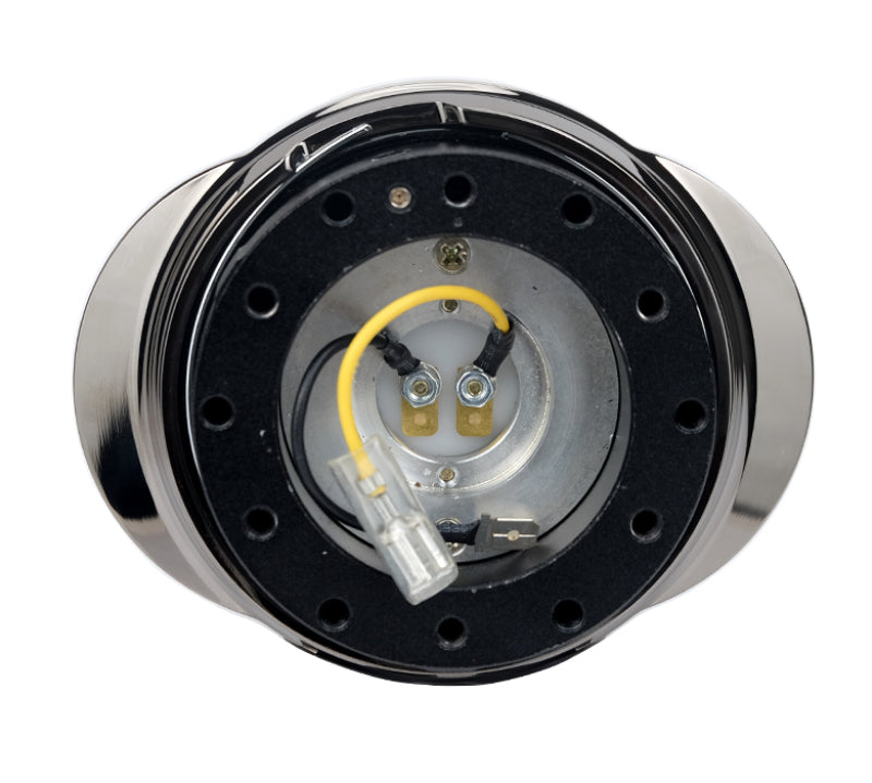 NRG SRK-220BKC Quick Release Kit - Black Body/ Black Chrome Oval Ring