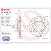 Brembo OE 09.A738.1X 09 15 fits Mitsubishi Lancer/04-06 Outlander Drilled Xtra B