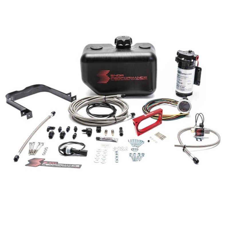 Snow Performance SNO-2130-BRD Mustang Stg 2 Boost Cooler Water Injection Kit (SS Braided Line & 4AN)