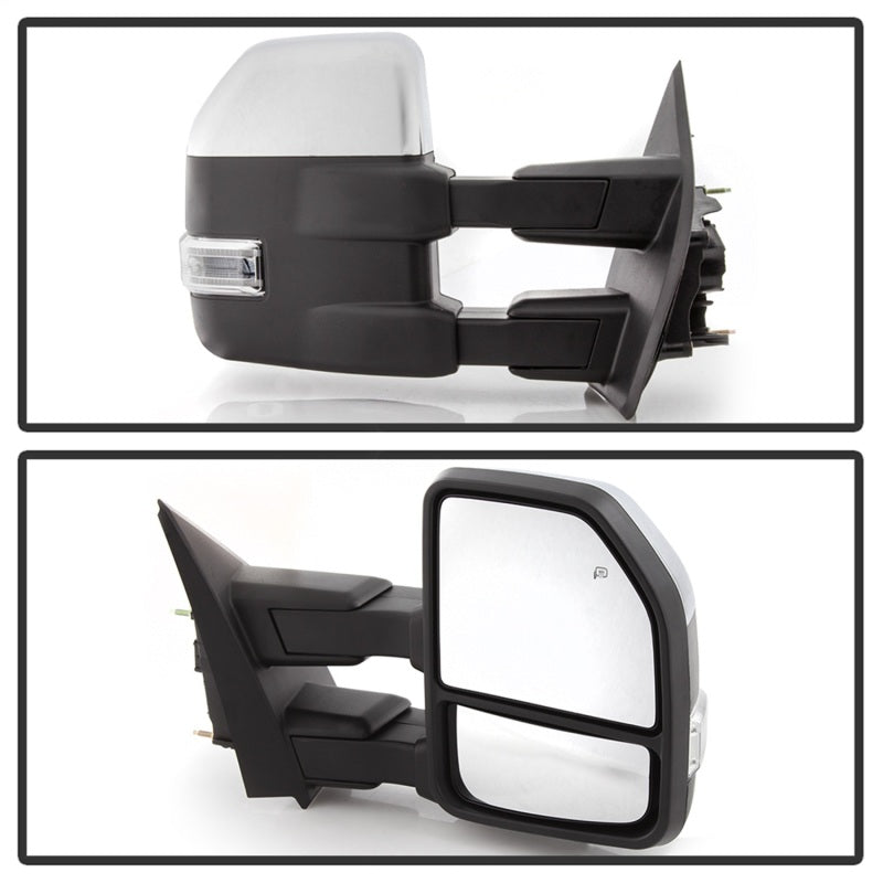 xTune 9943072 15-17 fits Ford F-150 Heated LED Telescoping Pwr Mirrors - Clr (P