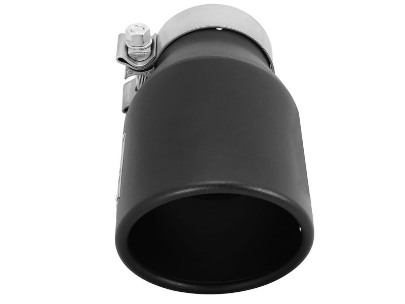 AFE 49T30451-B09 Gas Exhaust Tip Black- 3 in In x 4.5 out X 9 in Long Bolt On (
