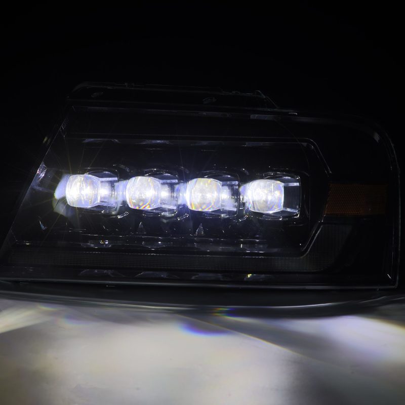 AlphaRex 880130 fits Ford 04-08 F-150 (No 2004 Heritage) NOVA-Series LED Proj HL Chrome w/Actv Light / Seq. Sig