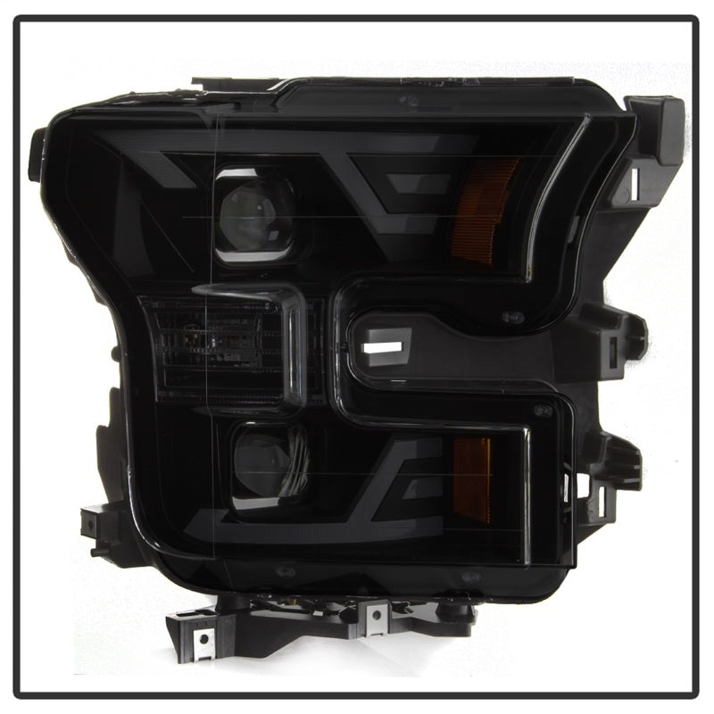 xTune 9042942 15-17 fits Ford F-150 DRL LED Light Bar Projector Headlights - Bl