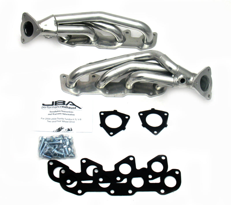 JBA 2010SJS fits Toyota 00-04 4.7L V8 1-1/2in Primary Silver Ctd Cat4Ward Header