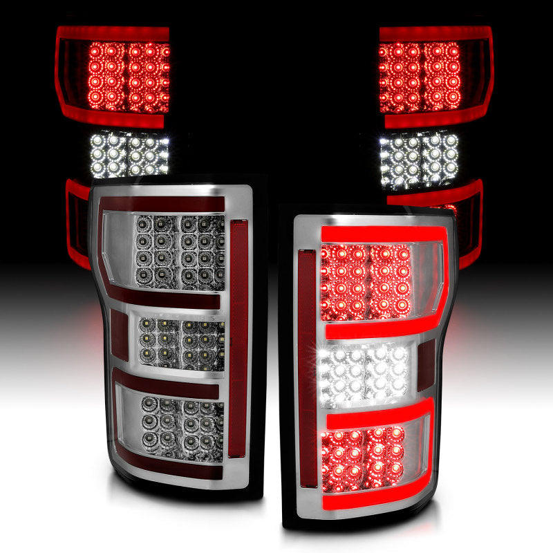 ANZO 321340 fits Ford 18-19 F-150 LED Taillights Chrome