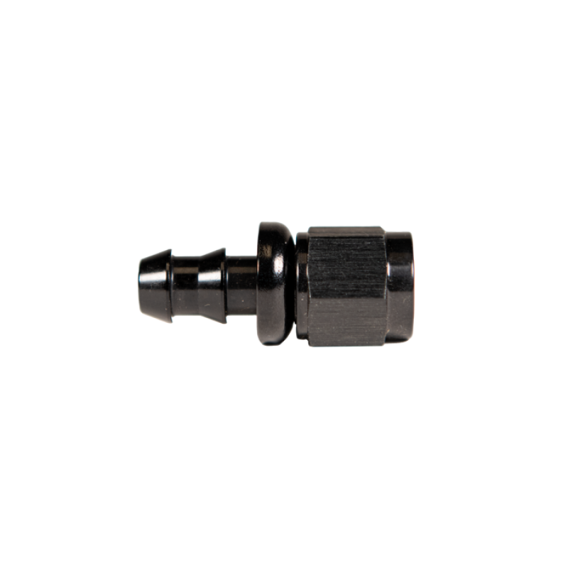 Fleece  FPE-PL-00-06 Performance Universal -6AN Straight to Hose Barb - Black