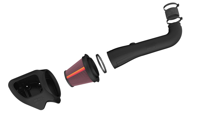 K&N Engineering 50-1566 K&N 12-18 fits Jeep Wrangler V6 3.6L NextGen Cold Air Intake