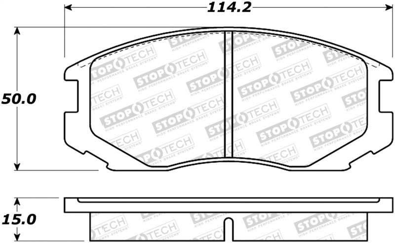 Stoptech 308.0602 Street Brake Pads - Front