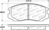 Stoptech 308.0602 Street Brake Pads - Front