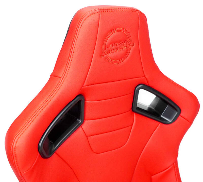 NRG RSC-750RD RSC-750RD/BK L/R Omega Reclinable Racing Seat Red with Black