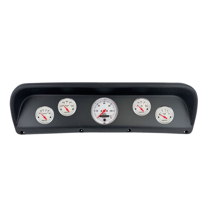 AutoMeter 2937-03 Autometer Arctic White Direct Fit Dash Kit 67-72 fits Ford F100 (1 x 3-3/8in. / 4 x 2-1/16in.)