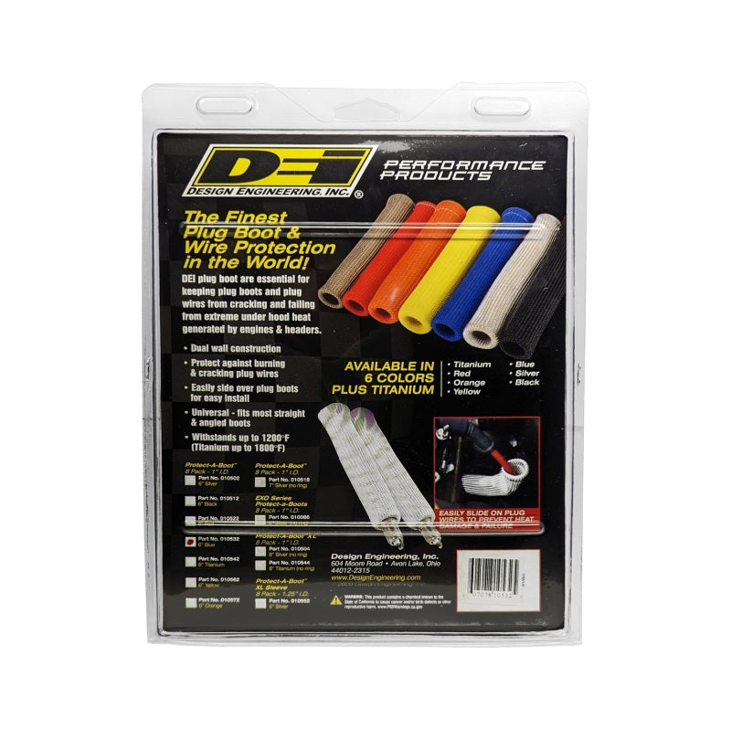 DEI  10532 Protect-A-Boot - 6in - 8-pack - Blue