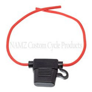 NAMZ NAFH-01 Sealed ATO Fuse Holder 14g Wire (Fits ATO Fuses Up to 40 AMP)