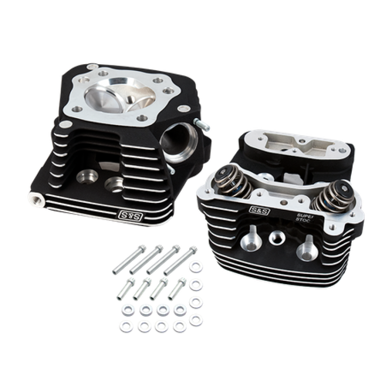 S&S 90-1504 Cycle 84-99 BT Super Stock Cylinder Head Kit For 3-1/2in and 3-5/8in