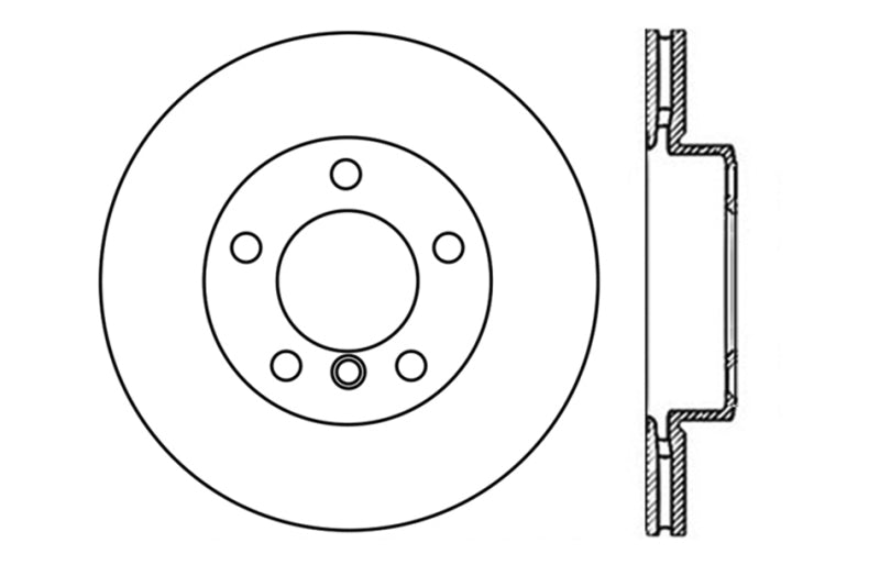 Stoptech 127.34108R 9/07-09 fits BMW 328 Slotted & Drilled Right Front Rotor