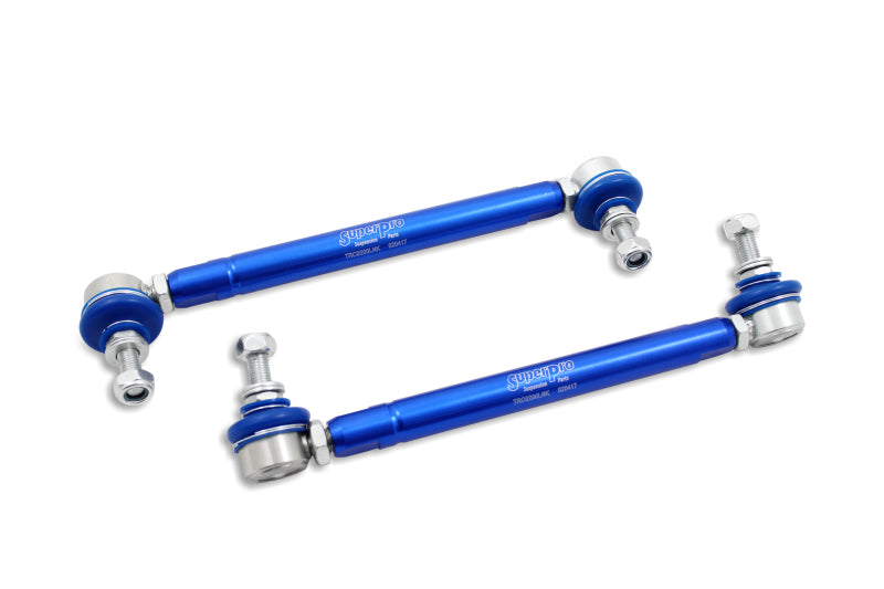 SuperPro TRC10200 2004 fits Mazda 3 i Front HD Adjustable End Link Set (10mm Stu