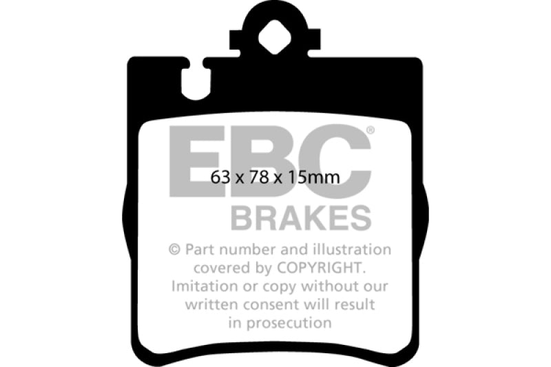 EBC DP21441 03 fits Mercedes-Benz C230 (W203) 2.3 Sport Greenstuff Rear Brake Pads