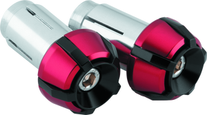 BikeMaster 152152 BikeMaster Anti-Vibration Bar Ends - Black/Red