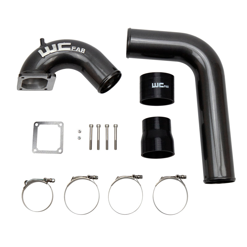 Wehrli WCF100528-IP fits Dodge 03-07 Cummins 5.9L 3.5in Intake Horn w/Driver IC Pipe - Illusion Purple