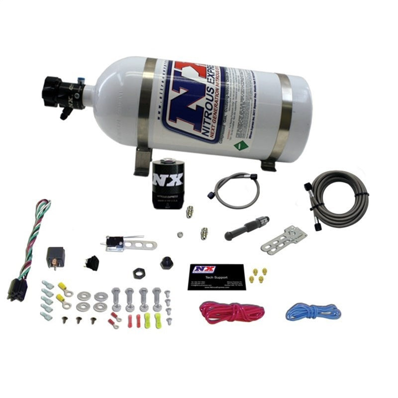 Nitrous 21000-10 Express Dry EFI Single Nozzle Nitrous Kit (35-150HP) w/10lb Bottle