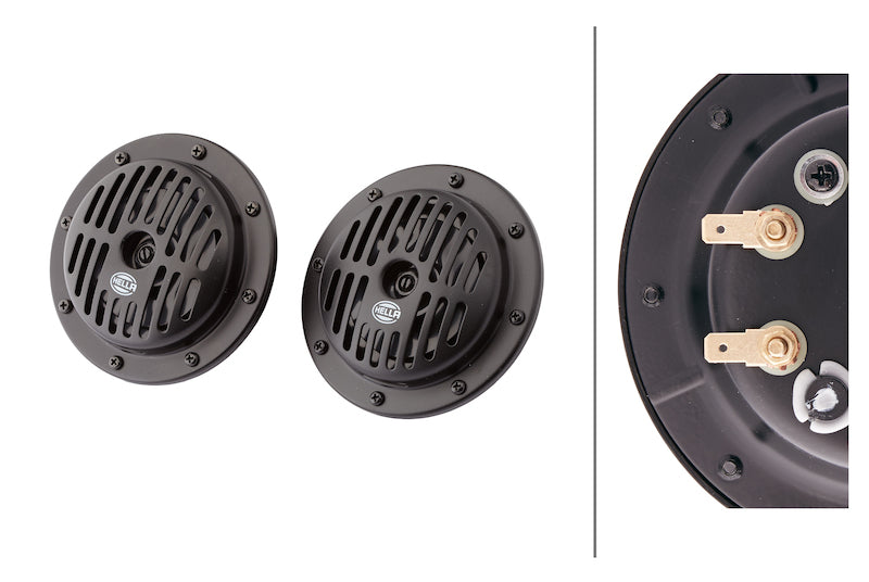 Hella LA004811042 Supertone Horn Kit 12V 310/380HZ HTone Black