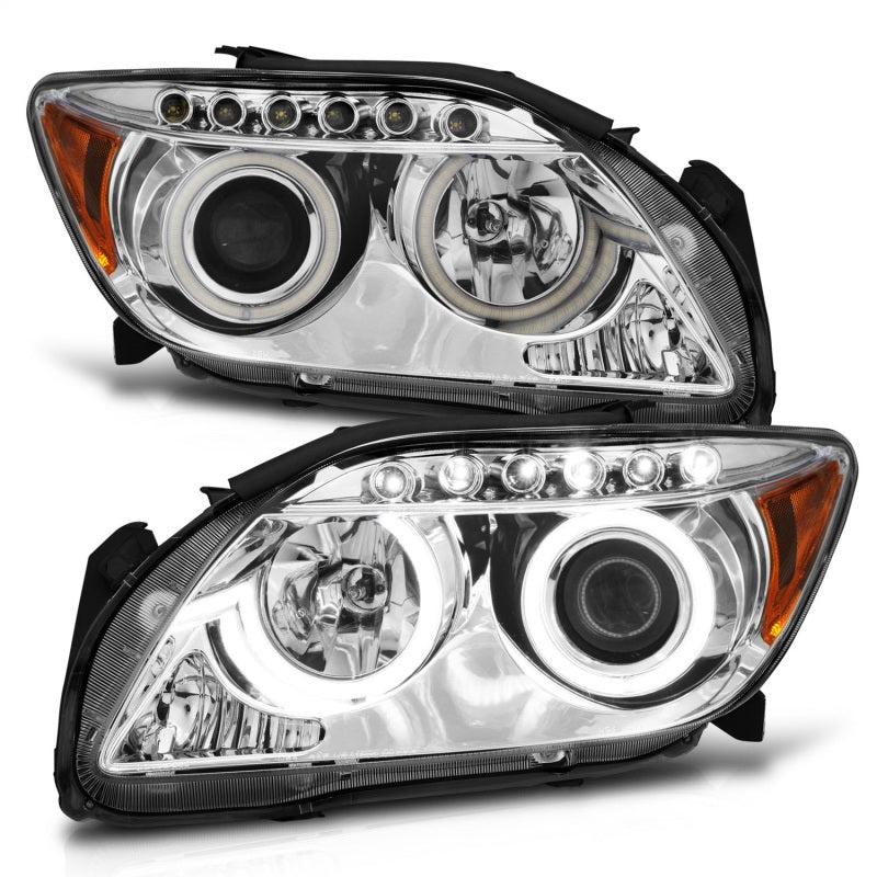 ANZO 121120 2010 fits Scion 05-20 Tc Projector Headlights w/ Halo Chrome (CCFL)