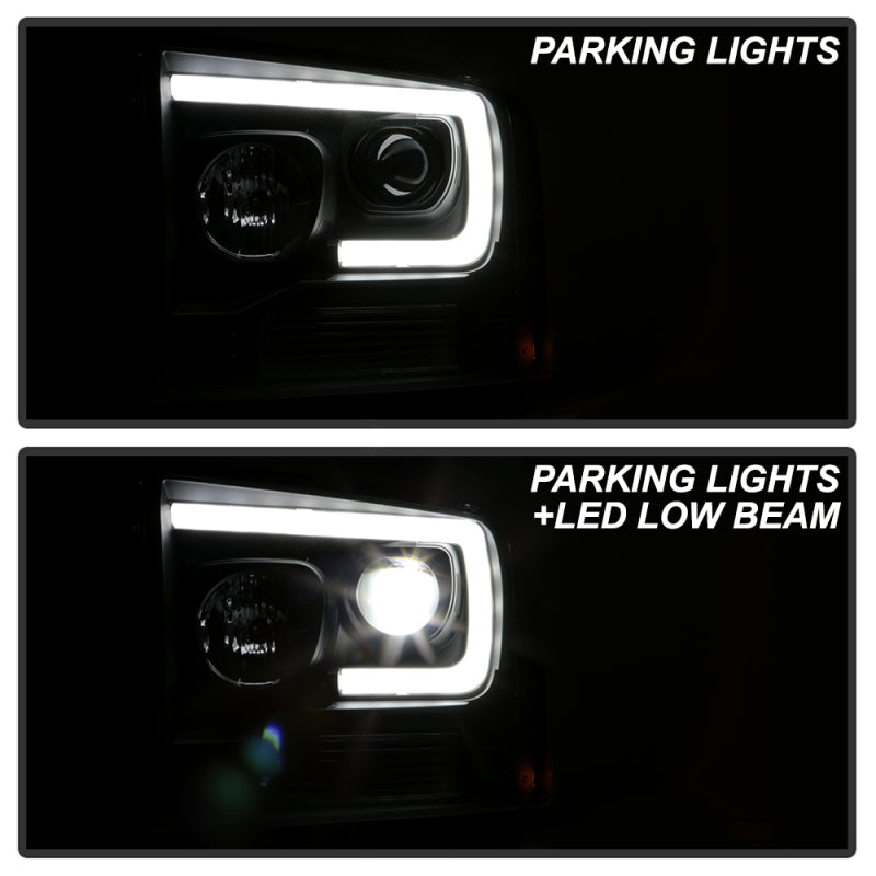 Spyder 5087911 fits Ford 05-07 F250/350/450 Super Duty Projector LED Black PRO-