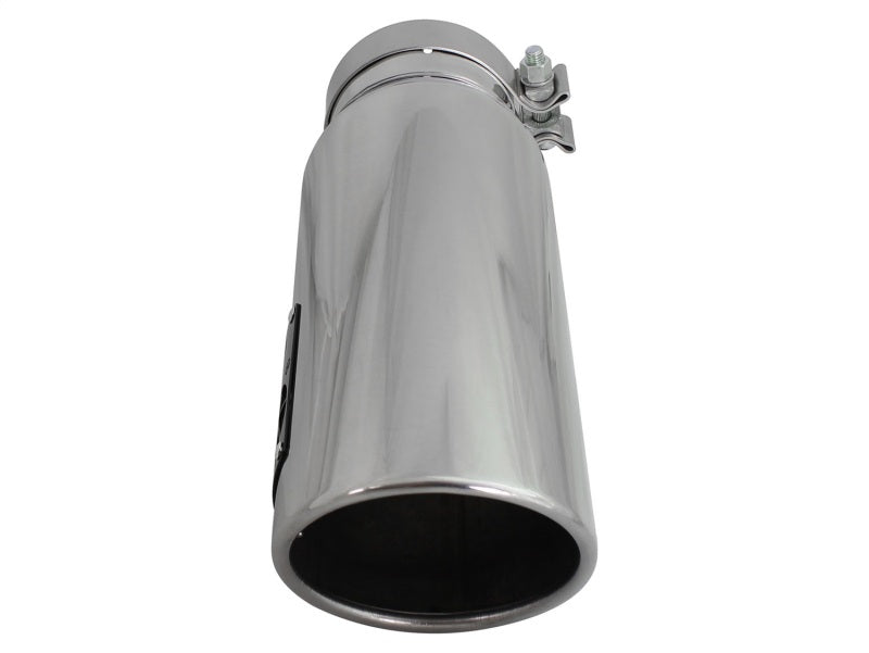 AFE 49T40501-P15  Exhaust Tip Bolt On Polished 4in Inlex x 5in Outlet x 15in