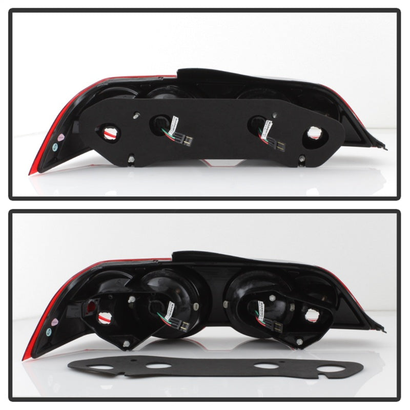 Spyder 5000385 fits Acura 02-04 RSX LED Tail Lights Red Clear ALT-YD-ARSX02-LED