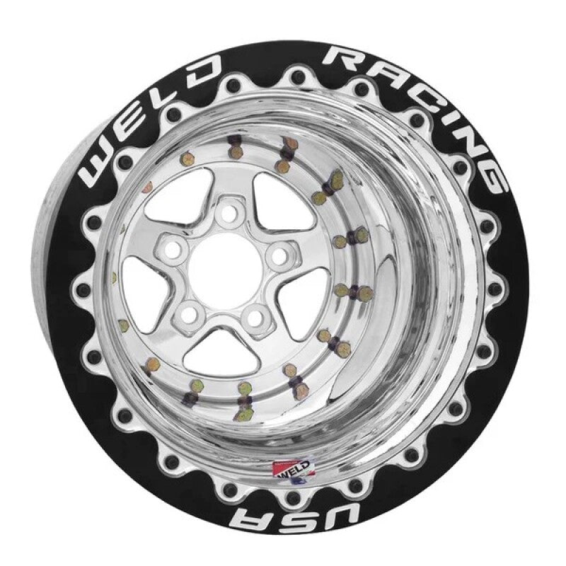 Weld 88B-17001 Alumastar 1-Piece 17x3.5 / Strange Spindle / 1.75in. BS Black